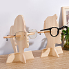 Olycraft 2Sets 2 Style Wood Glasses Displays Stands ODIS-OC0001-37-6