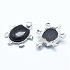 Natural Obsidian Pendant G-G759-B16-2