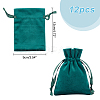  12Pcs Velvet Bags Drawstring Jewelry Pouches TP-NB0001-29C-2