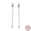 925 Sterling Silver Chain Extenders STER-D036-28AS-1