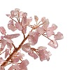 Natural Rose Quartz Chips & Agate Pedestal Display Decorations DJEW-A001-04C-3