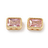 Brass Micro Pave Cubic Zirconia Beads KK-C051-48G-01-1