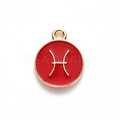 Alloy Enamel Pendants LS-ENAM-S124-01B-07H-1