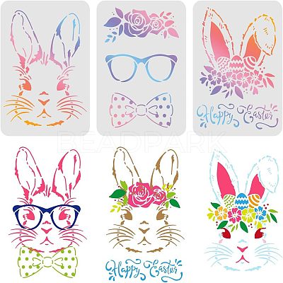 Plastic Drawing Painting Stencils Templates DIY-WH0172-345-1