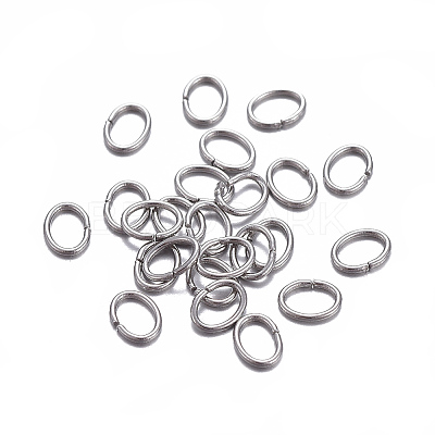 Tarnish Resistant 304 Stainless Steel Open Jump Rings X-STAS-F221-40P-G-1