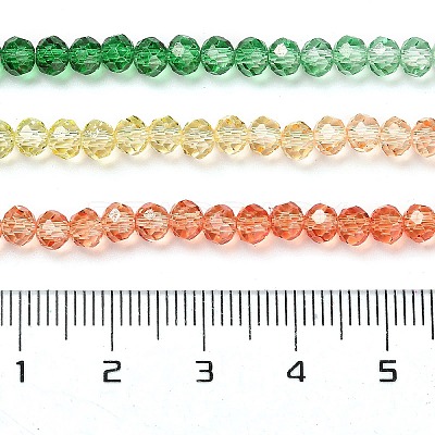 Transparent Painted Glass Beads Strands DGLA-A034-T3mm-A04-1