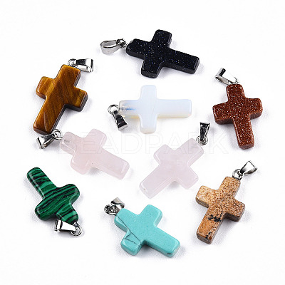 Gemstone Pendants X-G-R124-M-1