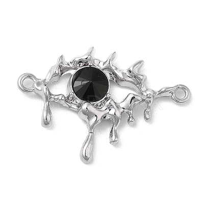 Alloy Jet Rhinestone Pendants PALLOY-P294-01P-02-1