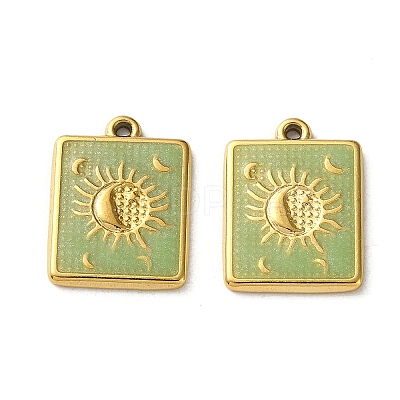 304 Stainless Steel Pendants STAS-A124-17C-G-1