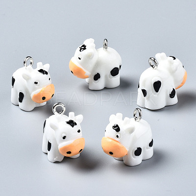 Opaque Resin Pendants RESI-S356-071-1