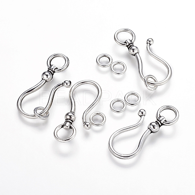 Tibetan Style S Hook Clasps X-LF5091Y-1