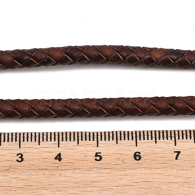 Braided Leather Cord with Core WL-F009-5mm-03-1