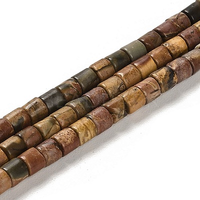 Natural Picasso Stone/Picasso Jasper Beads Strands G-F765-F02-01-1