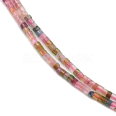 Natural Multicolor Tourmaline Beads Strands G-K399-A02-01-1