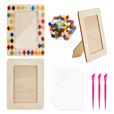 DIY Mosaic Photo Frame Making Kit DIY-OC0004-46-1