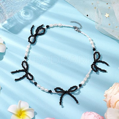 Natural Cultured Freshwater Pearl Beaded Necklaces X1-NJEW-TA00170-1