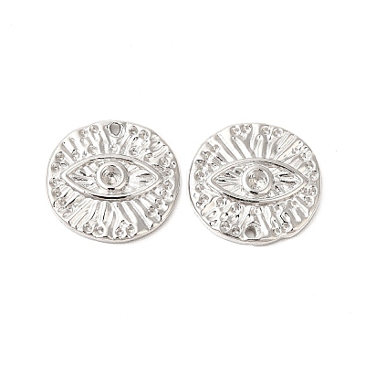 Tarnish Resistant 304 Stainless Steel Pendant Rhinestone Settings STAS-L268-021P-1