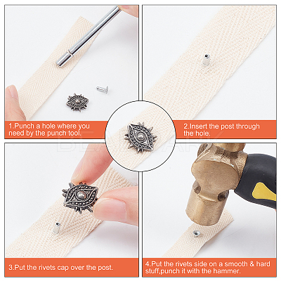 40 Sets Alloy Collision Rivets FIND-WR0010-23-1