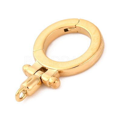 304 Stainless Steel Twister Clasps STAS-S187-01G-1