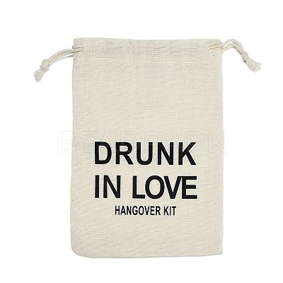 Cloth Hangover Kit Party Favor Drawstring Bags ABAG-A012-05A-01-1