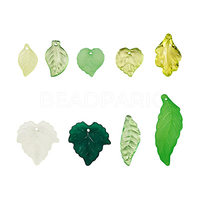 270Pcs 9 Style Transparent Acrylic Pendants TACR-CD0001-02-1