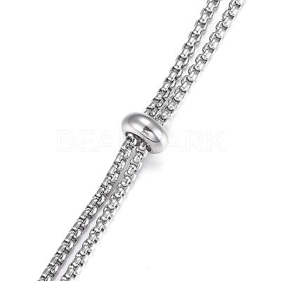 201 Stainless Steel Box Chain Slider Necklace Making LS-MAK-H100-01P-1-1
