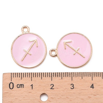 Alloy Enamel Pendants X-ENAM-S124-01A-09F-1