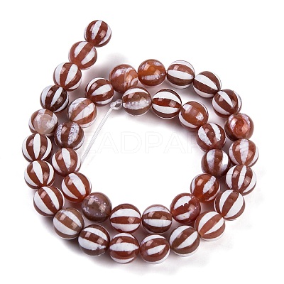 Tibetan Style dZi Beads Strands G-C133-A05-03-1