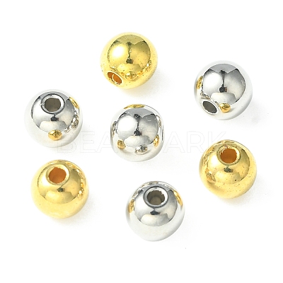 100Pcs 2 Colors CCB Plastic Beads CCB-CJ0001-08-1