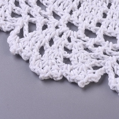 Woven Crochet Coasters Table Mats DIY-WH0157-15-1