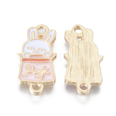 Alloy Enamel Links Connectors ENAM-T009-56B-RS-1