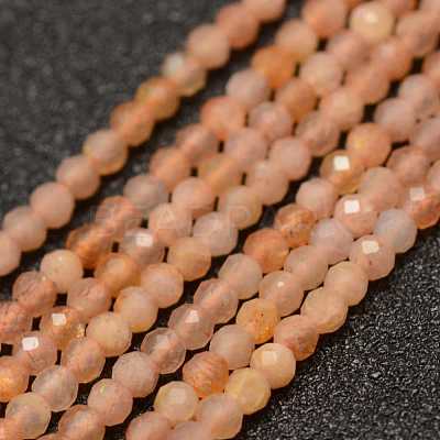 Natural Sunstone Beads Strands X-G-K182-2mm-13-1