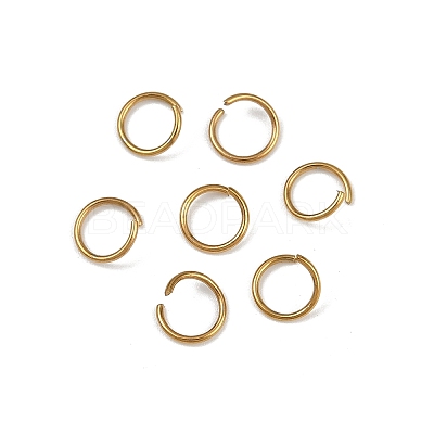 304 Stainless Steel Open Jump Rings X-STAS-Z137-01G-05-1