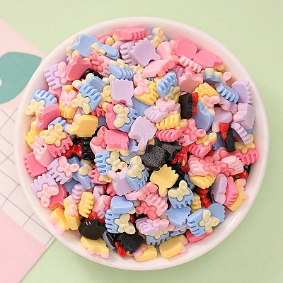 Opaque Resin Cabochons CRES-F030-01M-1