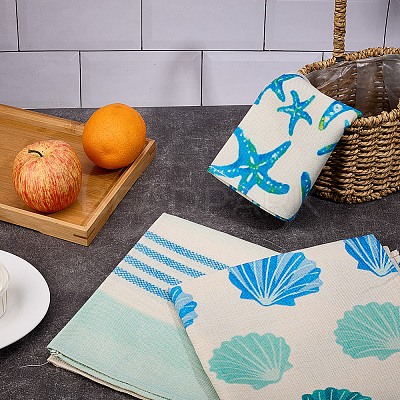 3Pcs 3 Styles Rectangle Linen Cleaning Cloth FIND-GF0007-75-1