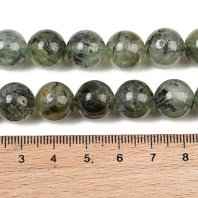 Natural Prehnite Beads Strands G-P322-48-12mm-1