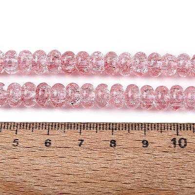 Crackle Transparent Glass Beads Strands GLAA-N069-02A-05-1