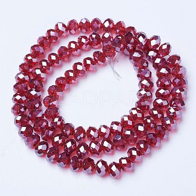 Electroplate Glass Beads Strands EGLA-A034-T10mm-A06-1