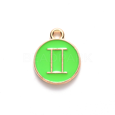 Alloy Enamel Pendants ENAM-S124-01A-06I-1
