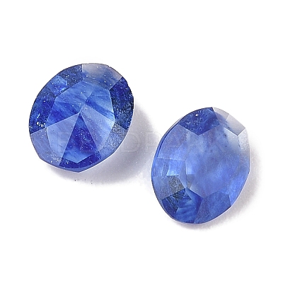 Blue Watermelon Stone Glass Cabochons G-C146-02H-1
