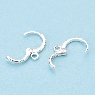 Brass Leverback Earring Findings KK-WH0065-05S-1