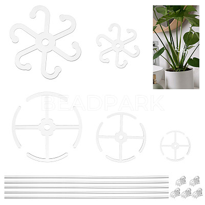 5Pcs 5 Styles Acrylic Plant Support Ring DIY-GA0007-92-1