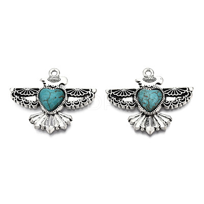 Tibetan Style Alloy Pendants PALLOY-R113-005-RS-1