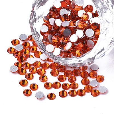 Glass Rhinestone Flat Back Cabochons RGLA-S002-04SS-27-1