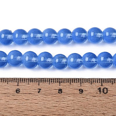 Transparent Glass Imitation Cat Eye Beads Strands GLAA-Q110-01B-04-1