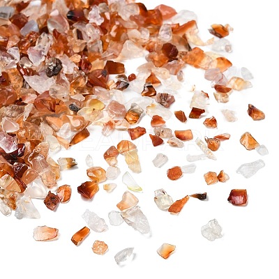 Natural Carnelian Chip Beads X-G-O103-18-1