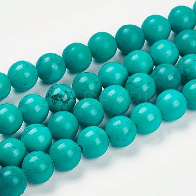 Natural Magnesite Beads Strands G-K205-02-8mm-1