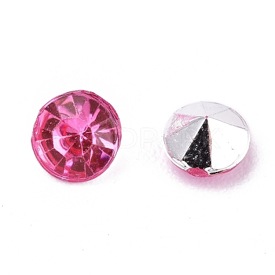 Imitation Taiwan Acrylic Rhinestone Pointed Back Cabochons GACR-A003-5mm-02-1