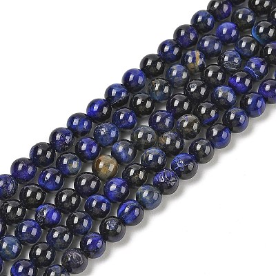 Grade AB Natural Tiger Eye Beads Strands G-B133-A02-6MM-01-1