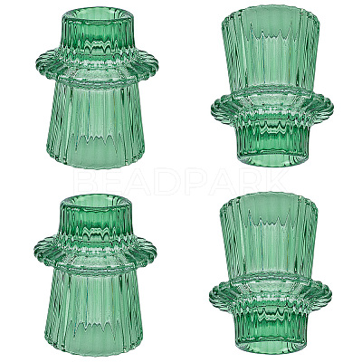 Glass Candle Holders AJEW-WH20020-185B-1